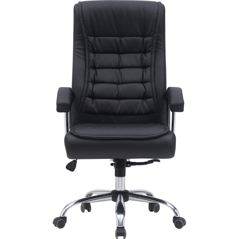 Executive Adjustable Leather High Back Desk Chair Padded Armrest