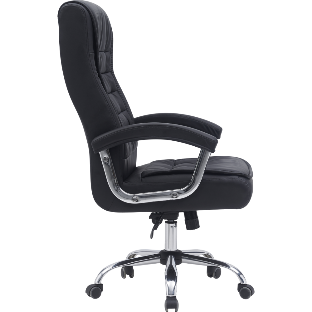 Executive Adjustable Leather High Back Desk Chair Padded Armrest
