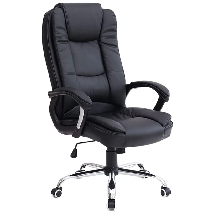 Boss Chair for Office Ergonomic Chair Commercial Office Furniture Leather Reclining Armchair