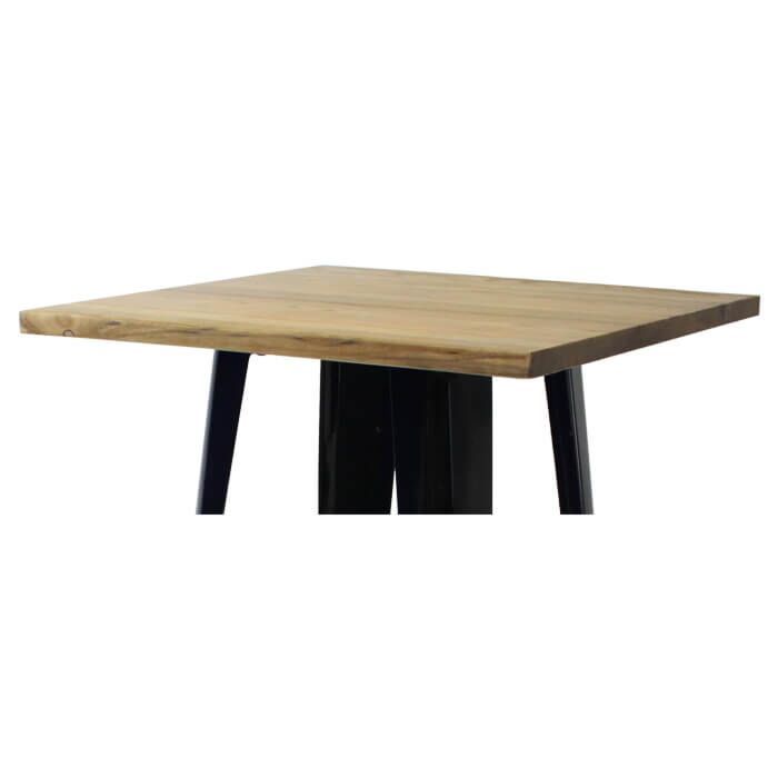 Wood Tolix Bar Table 60X60X102cm