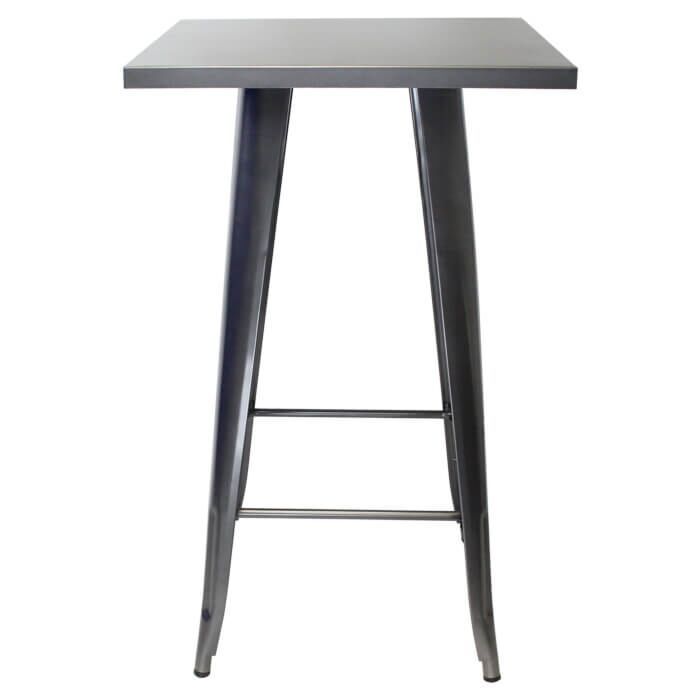 Metal Tolix Bar Table 60X60X102cm