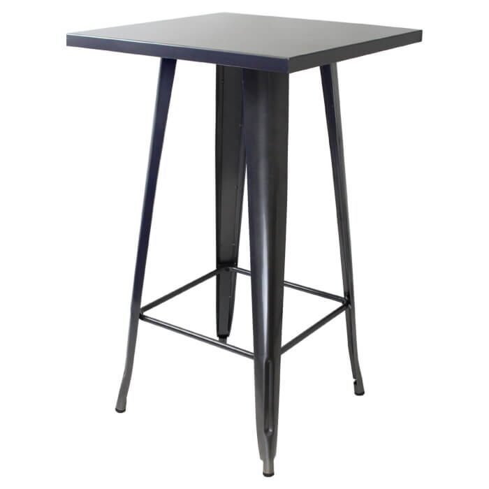 Metal Tolix Bar Table 60X60X102cm