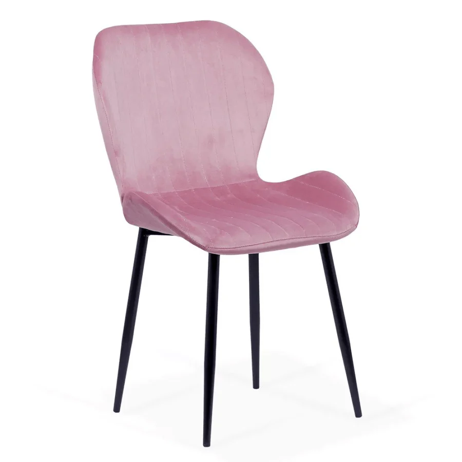 Living room chair velvet black frame