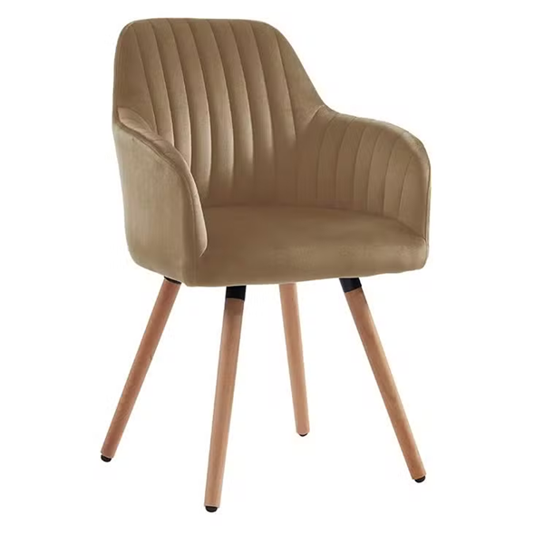 Modern Fabric Dinning Armrest Accent Chair
