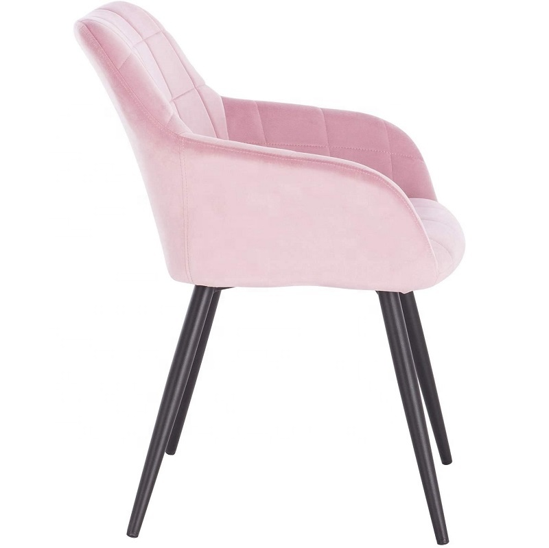 Velvet Modern Contemporary Tub Accent Dining Chairs
