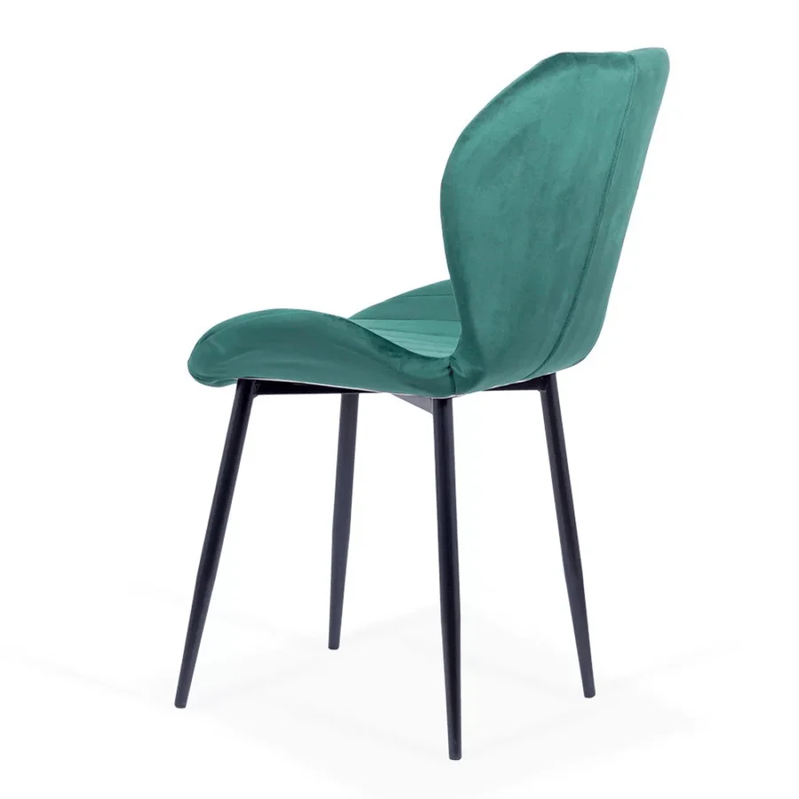 Living room chair velvet black frame