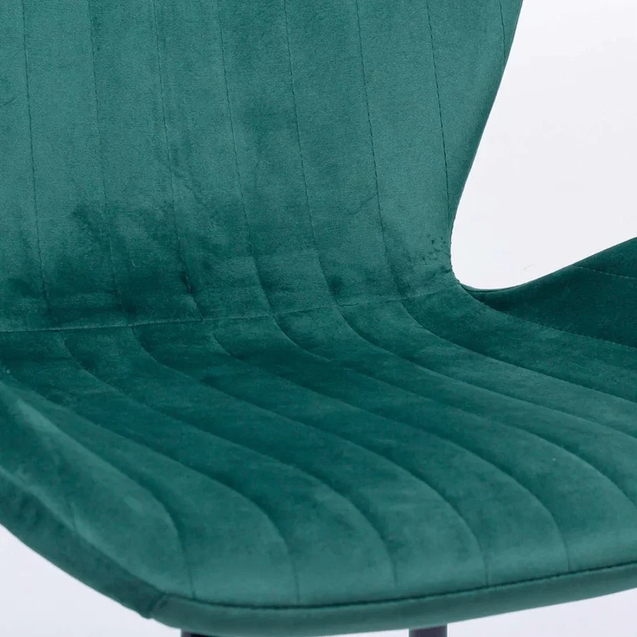 Living room chair velvet black frame