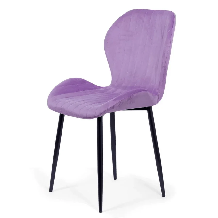 Living room chair velvet black frame