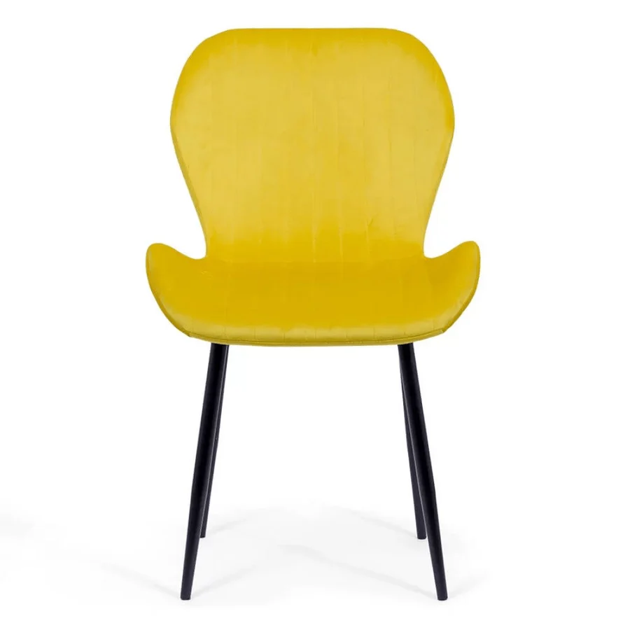 Living room chair velvet black frame