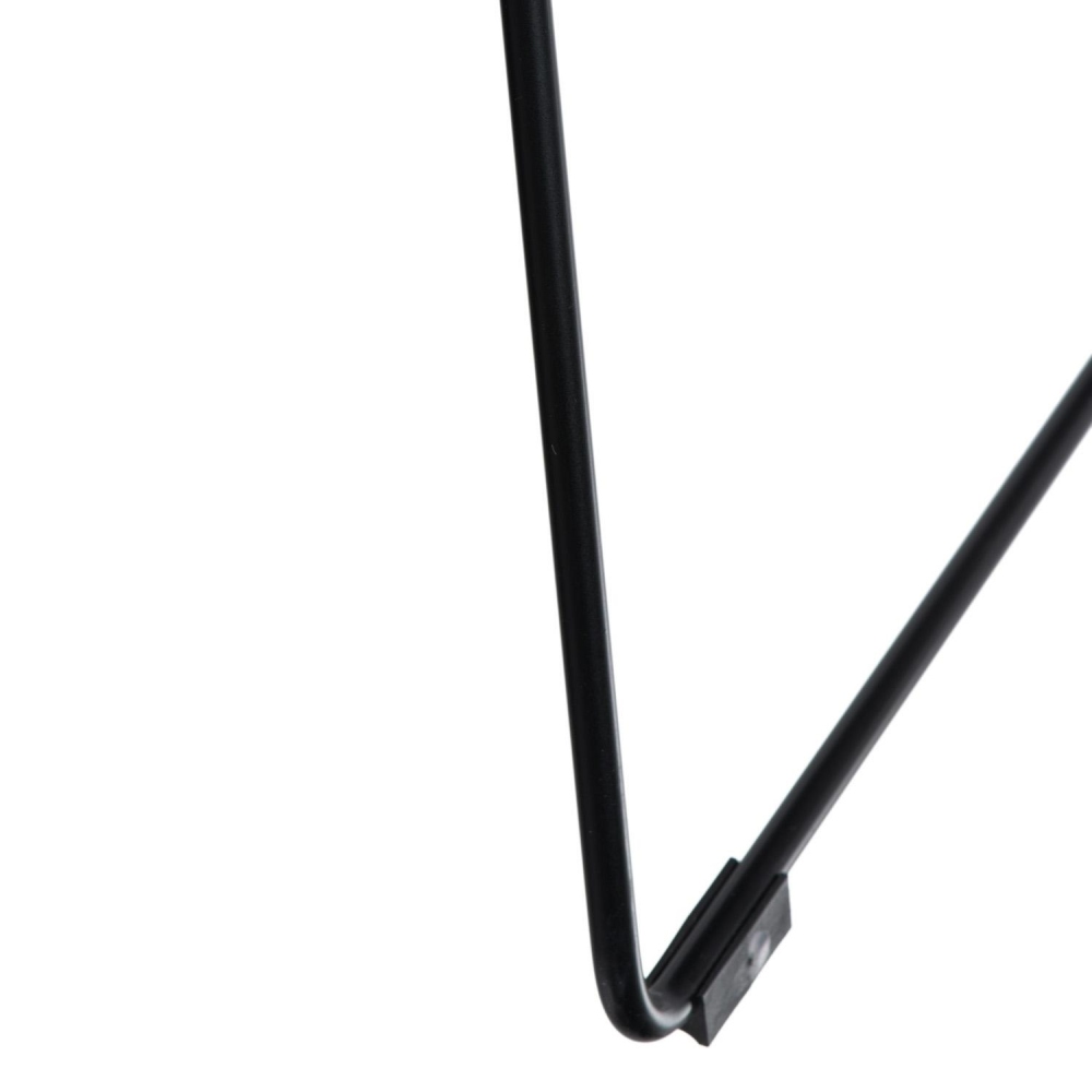 Iron chair with seat pad