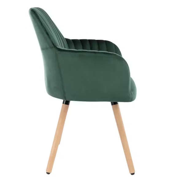 Modern Fabric Dinning Armrest Accent Chair
