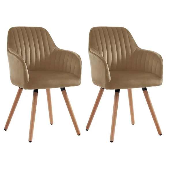 Modern Fabric Dinning Armrest Accent Chair