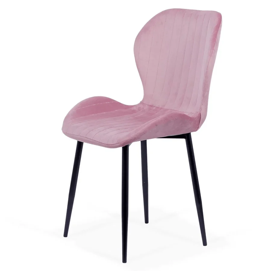 Living room chair velvet black frame