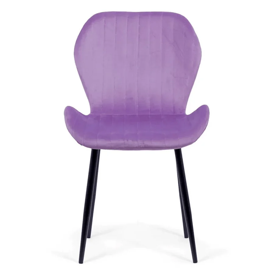 Living room chair velvet black frame