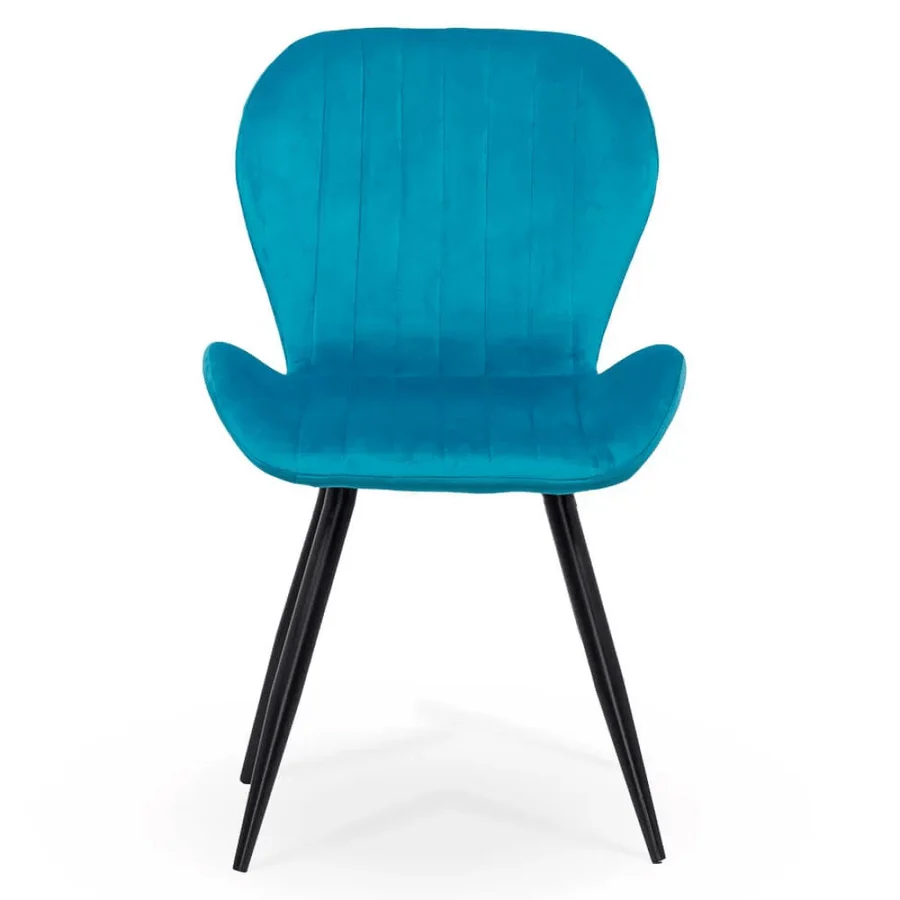 Living room chair velvet black frame