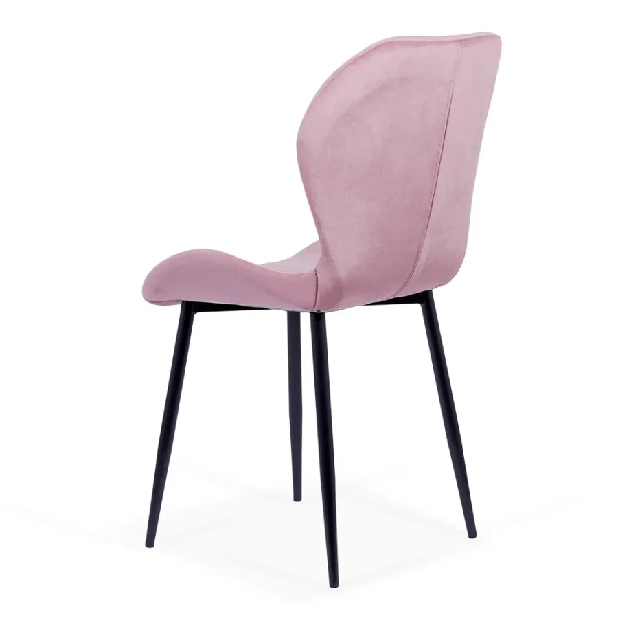 Living room chair velvet black frame