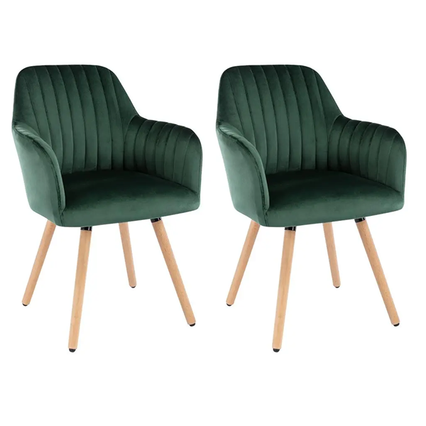 Modern Fabric Dinning Armrest Accent Chair