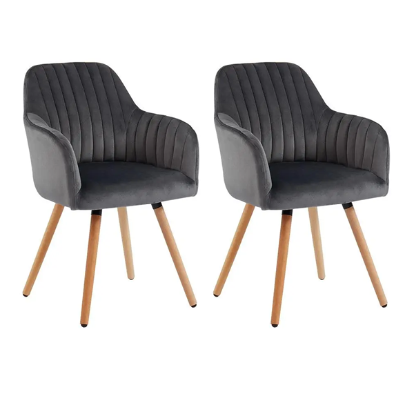 Modern Fabric Dinning Armrest Accent Chair