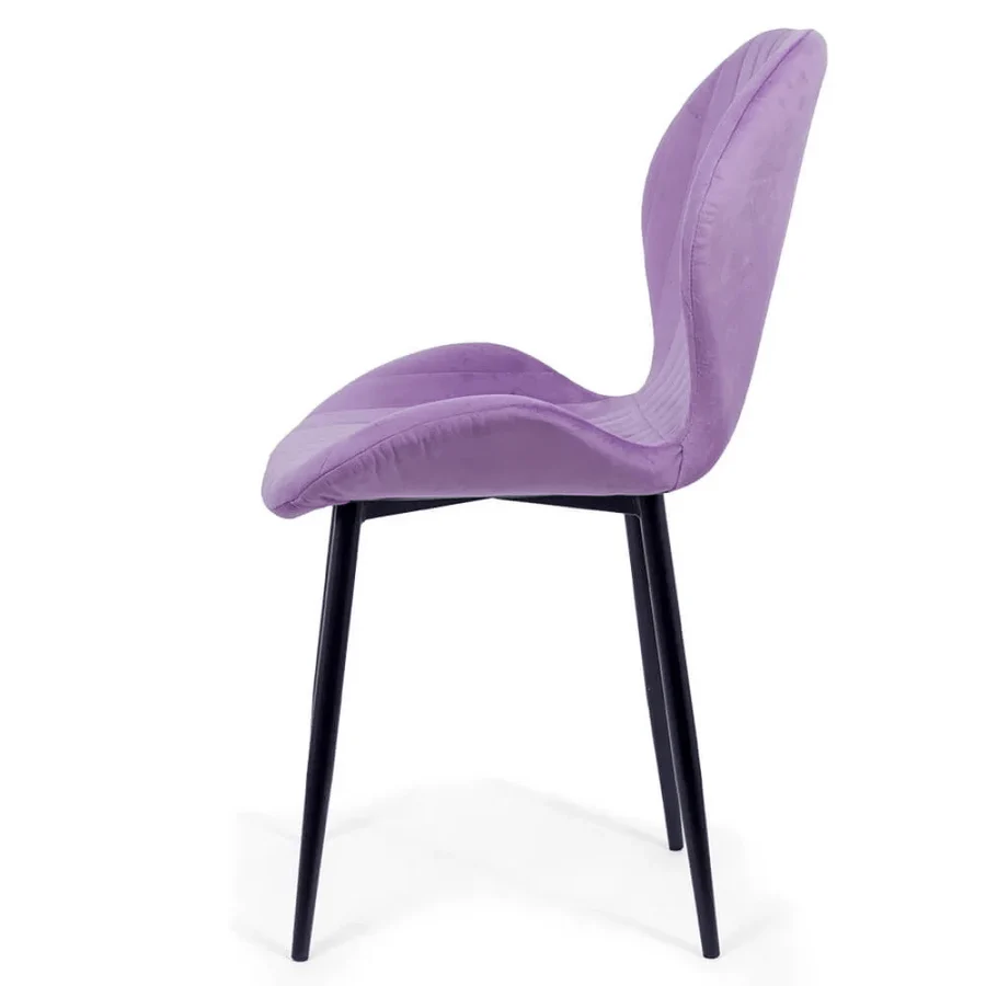 Living room chair velvet black frame