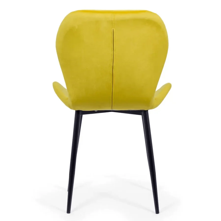 Living room chair velvet black frame