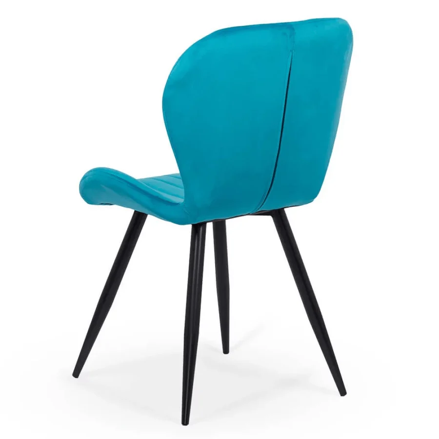 Living room chair velvet black frame