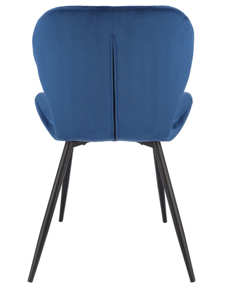 Living room chair velvet black frame