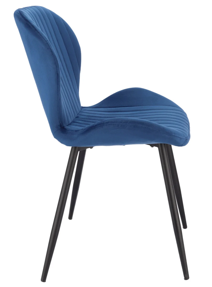 Living room chair velvet black frame