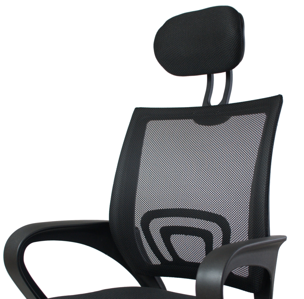 Classic Design Ergonomic Black Mesh Fabric Executive Office Chair With Headrest