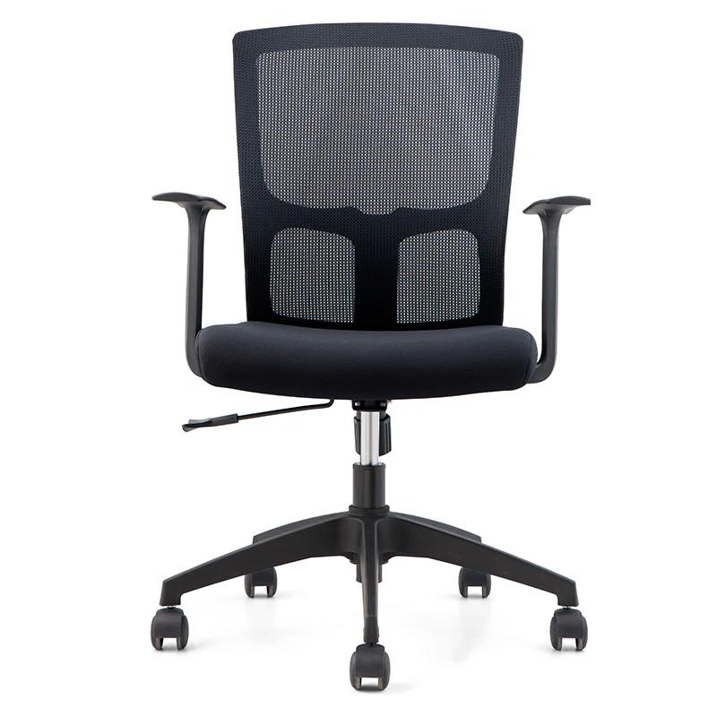 Medium Back Swivel Office Chair - Black