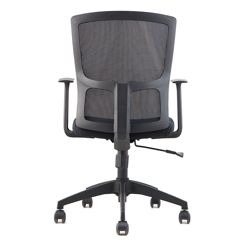 Medium Back Swivel Office Chair - Black
