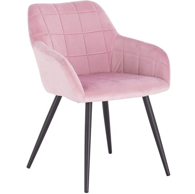 Velvet Modern Contemporary Tub Accent Dining Chairs