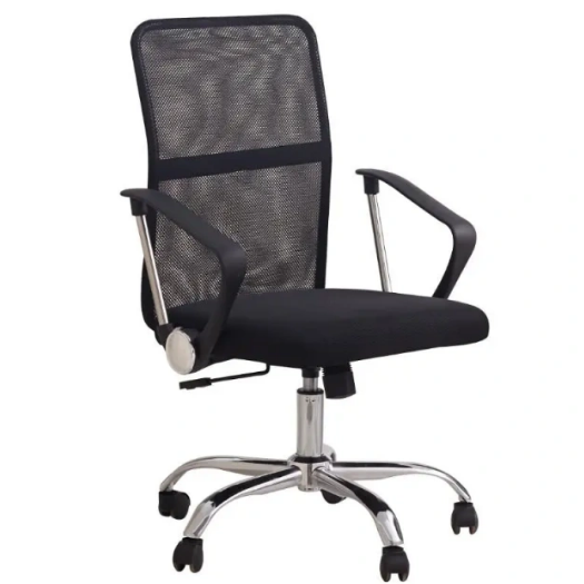 Office Armchair Medium Mesh Black Color