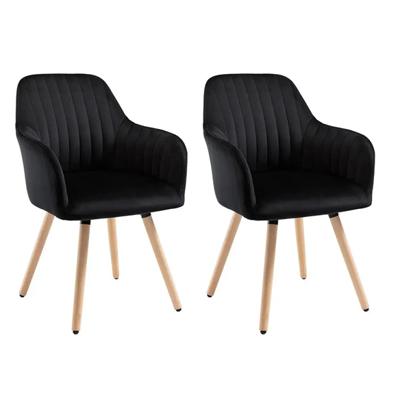 Modern Fabric Dinning Armrest Accent Chair