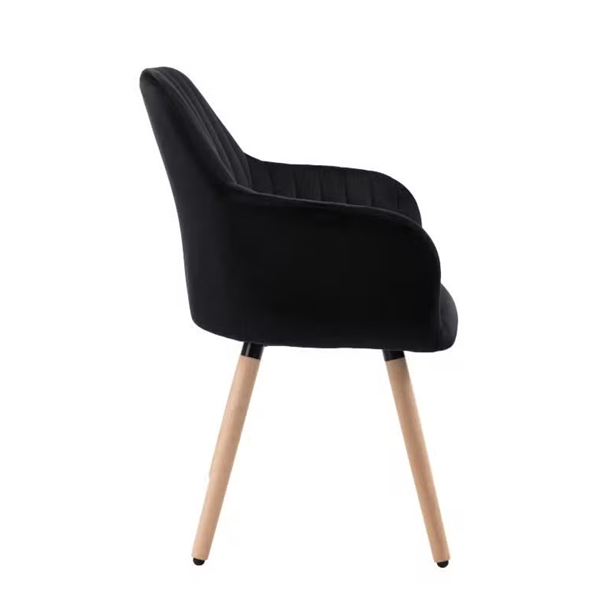 Modern Fabric Dinning Armrest Accent Chair