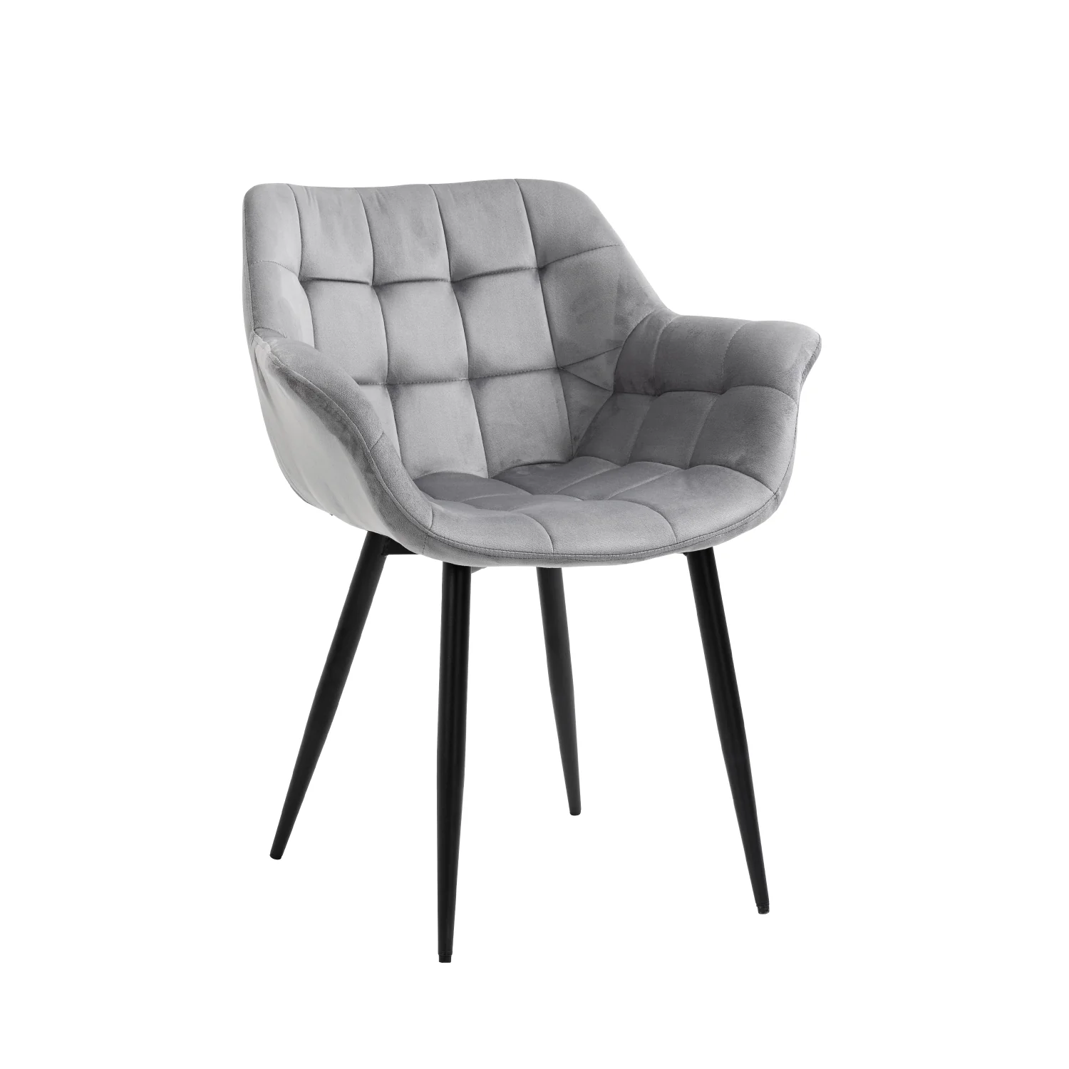 Nordic modern dinning room velvet leather upholstered fabric dining chair with metal leg