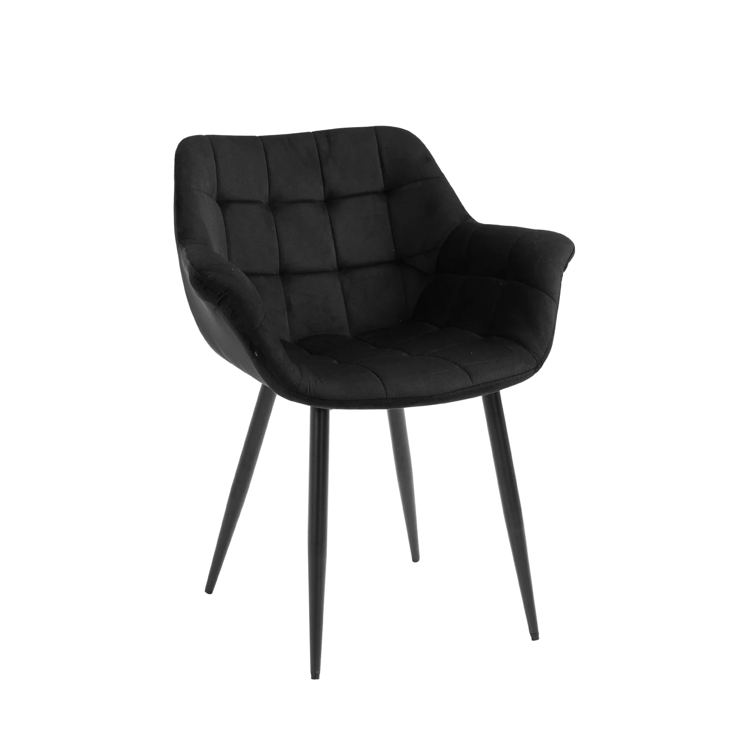 Nordic modern dinning room velvet leather upholstered fabric dining chair with metal leg
