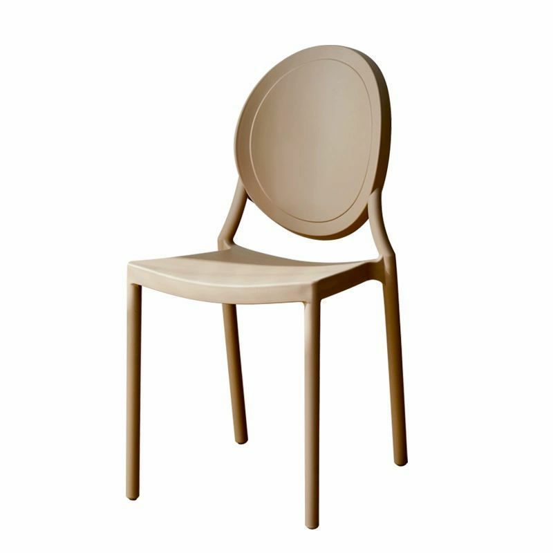 Modern Plastic & Acrylic Chair with Stackable Design