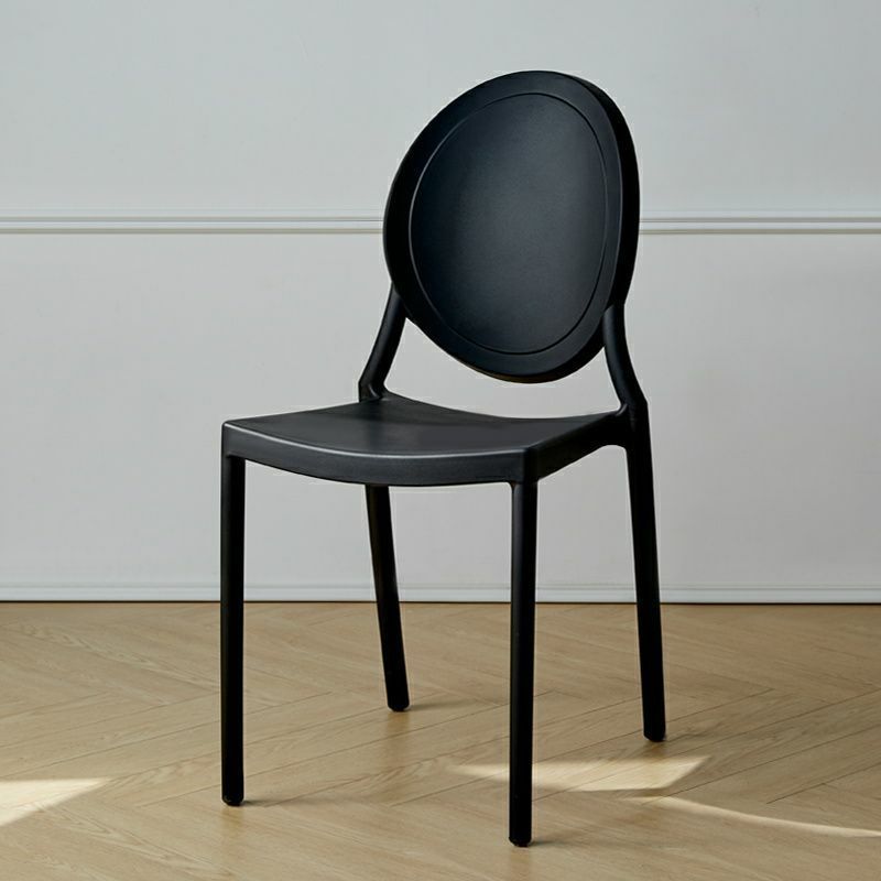 Modern Plastic & Acrylic Chair with Stackable Design