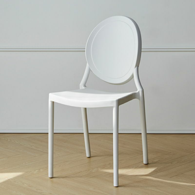 Modern Plastic & Acrylic Chair with Stackable Design