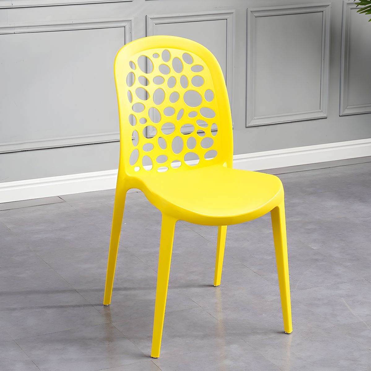 Stylish and Stackable Chair in Plastic and Acrylic