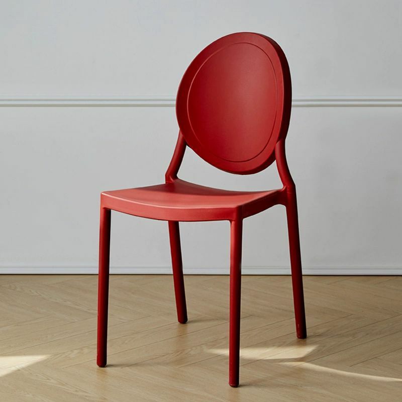 Modern Plastic & Acrylic Chair with Stackable Design