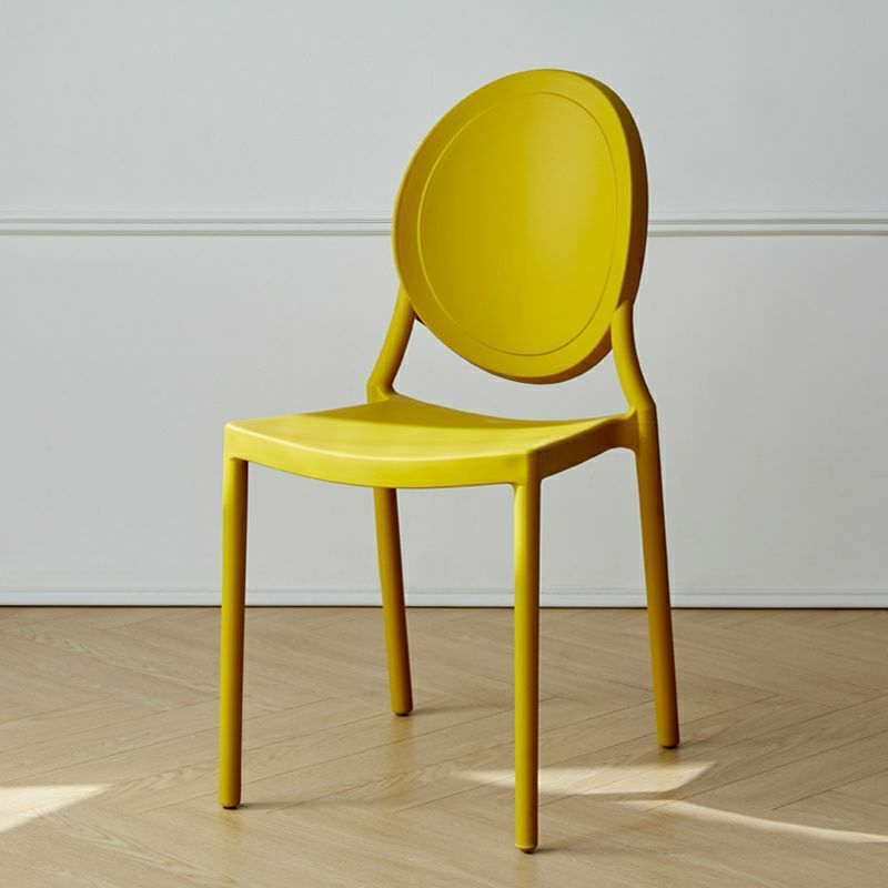 Modern Plastic & Acrylic Chair with Stackable Design