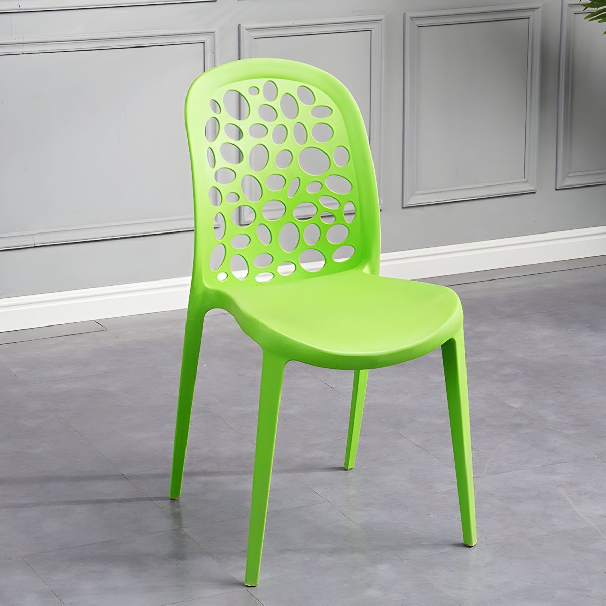 Stylish and Stackable Chair in Plastic and Acrylic