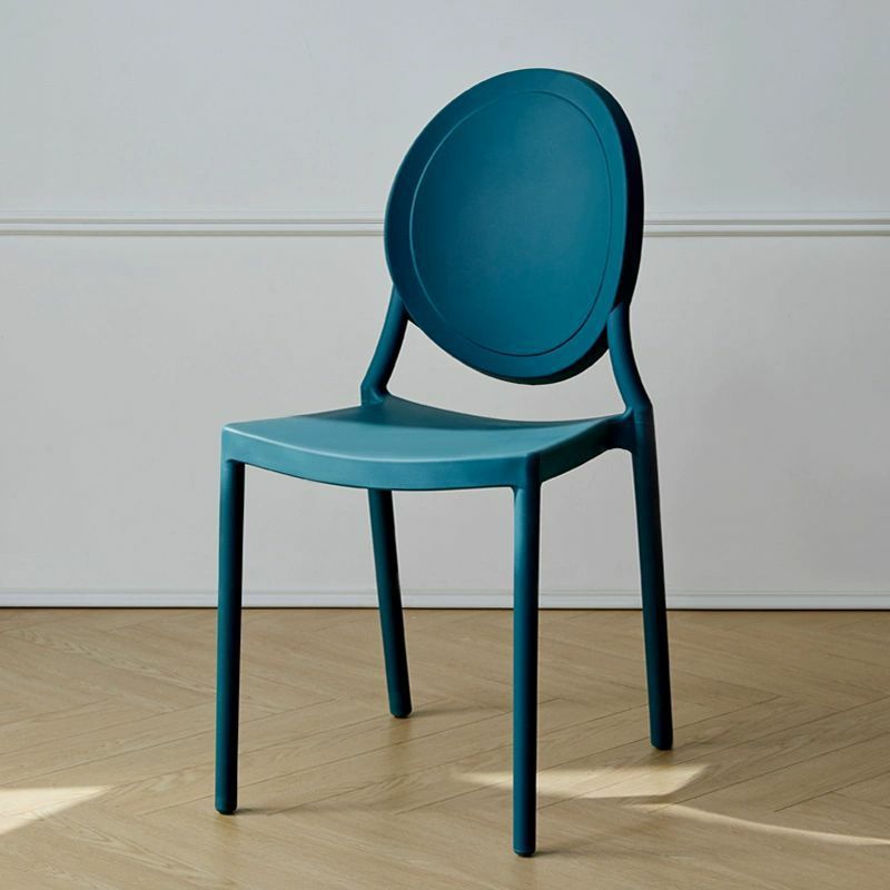 Modern Plastic & Acrylic Chair with Stackable Design