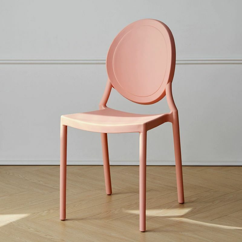 Modern Plastic & Acrylic Chair with Stackable Design