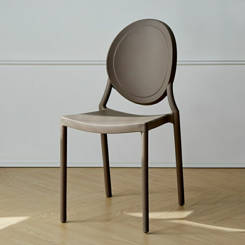 Modern Plastic & Acrylic Chair with Stackable Design