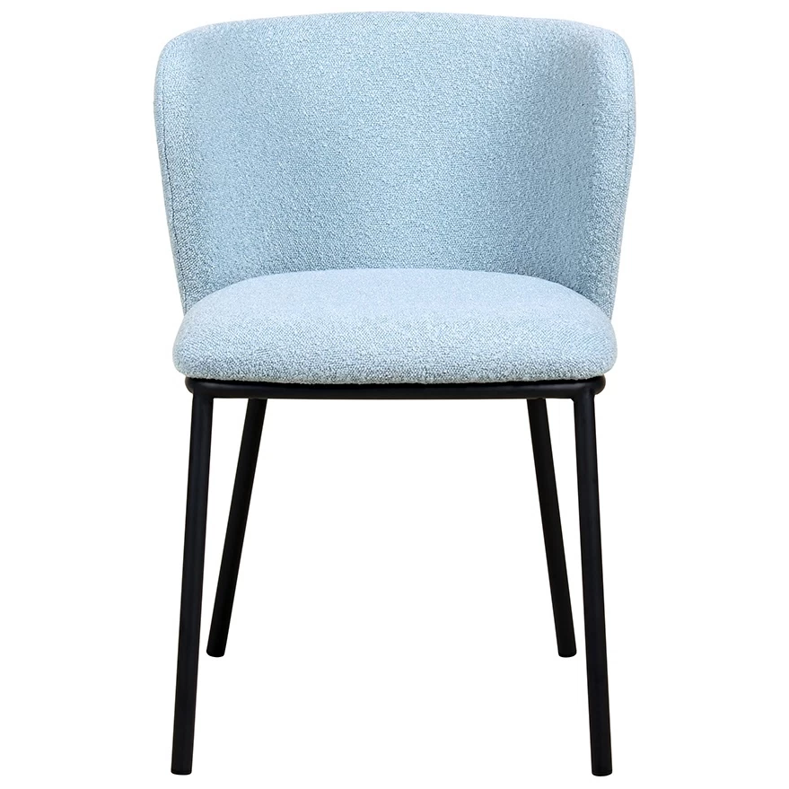 Dining chair soft on metal legs Foggy