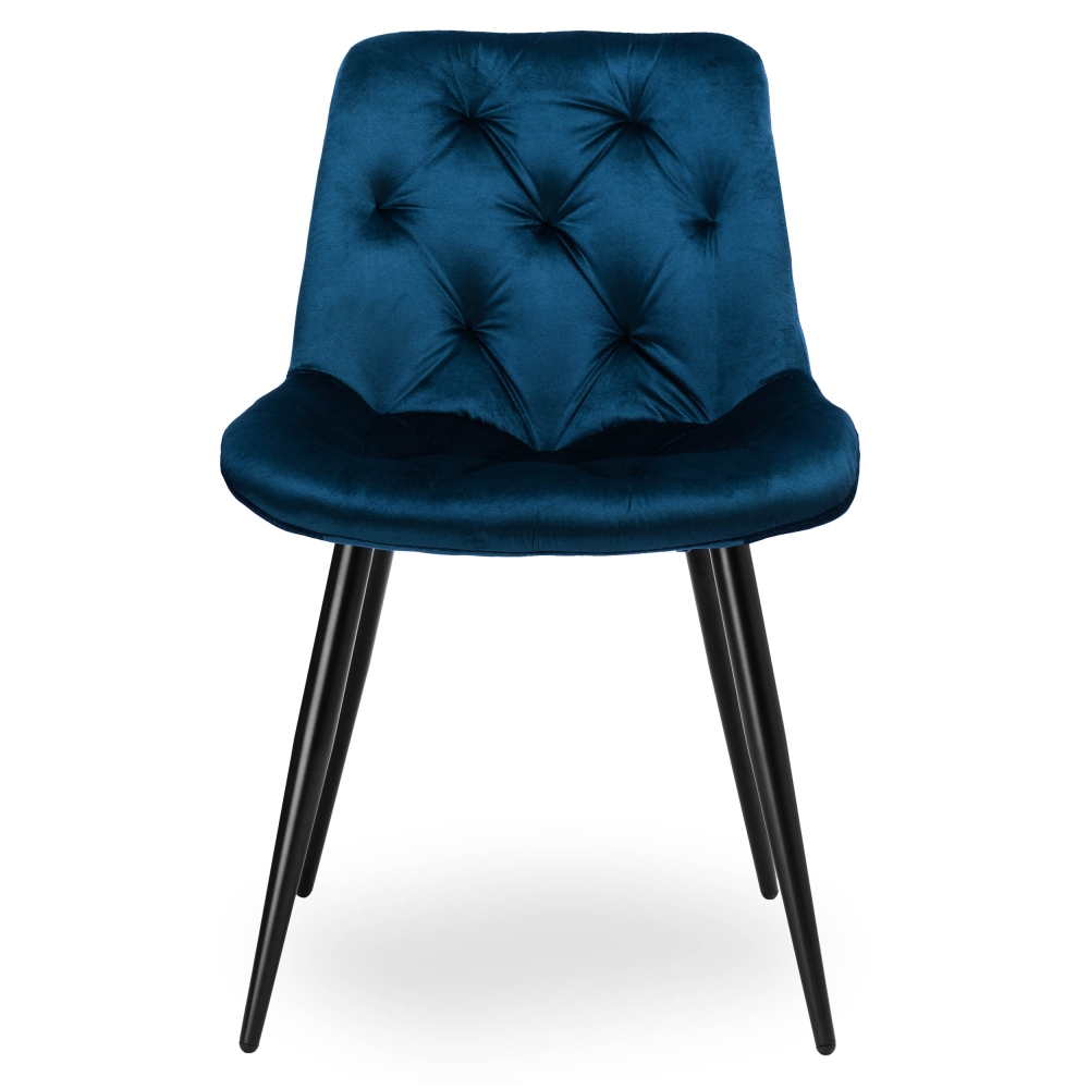 CHERRY II VELVET BLACK LEG STELA CHAIR