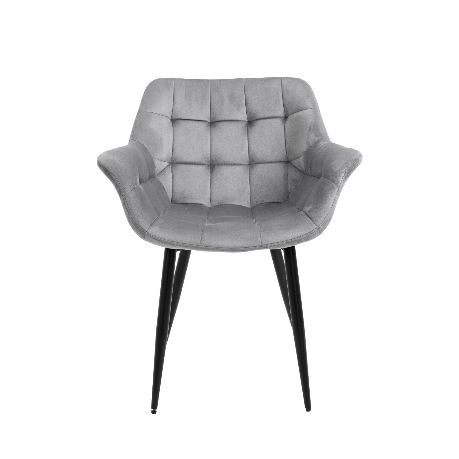 Nordic modern dinning room velvet leather upholstered fabric dining chair with metal leg