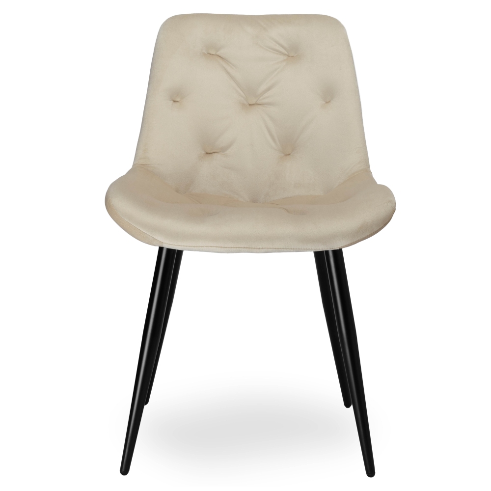 CHERRY II VELVET BLACK LEG STELA CHAIR